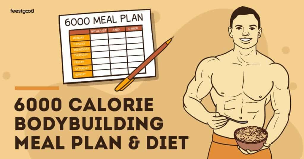 6000 Calorie Bodybuilding Meal Plan & Diet (Printable)