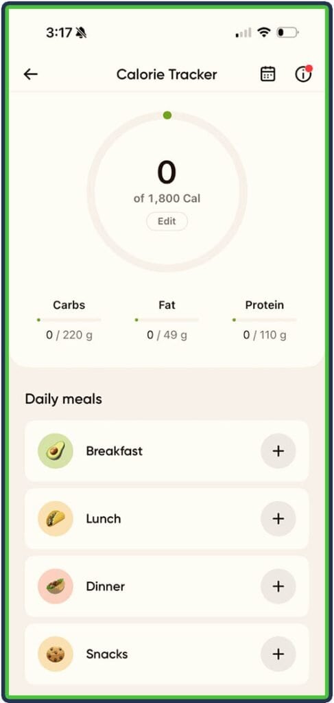 Betterme App 6 - FeastGood.com Betterme App calorie tracker