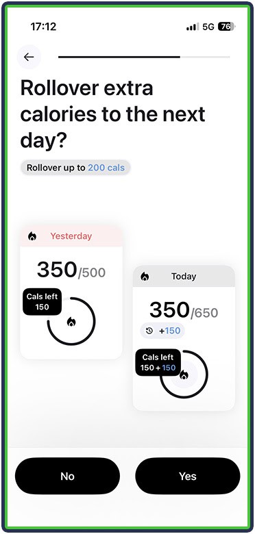 Cal AI - extra calories