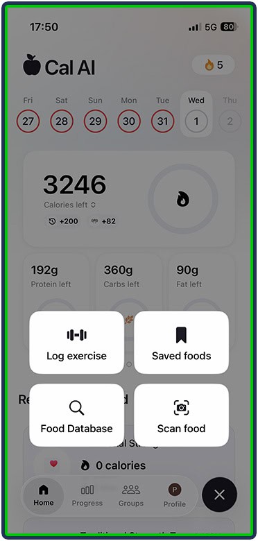 Cal AI features