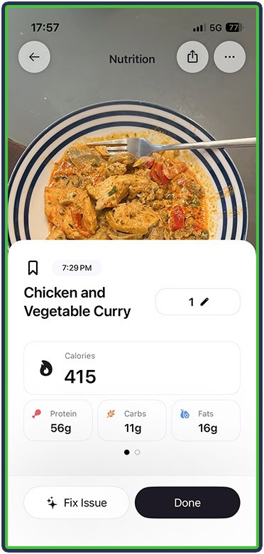 Cal AI - food intake