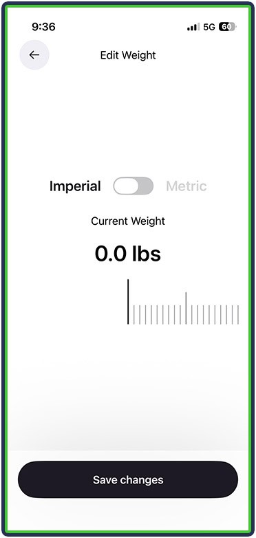 Cal AI - weight logging