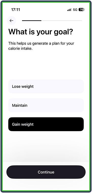 Cal AI - what is your goal