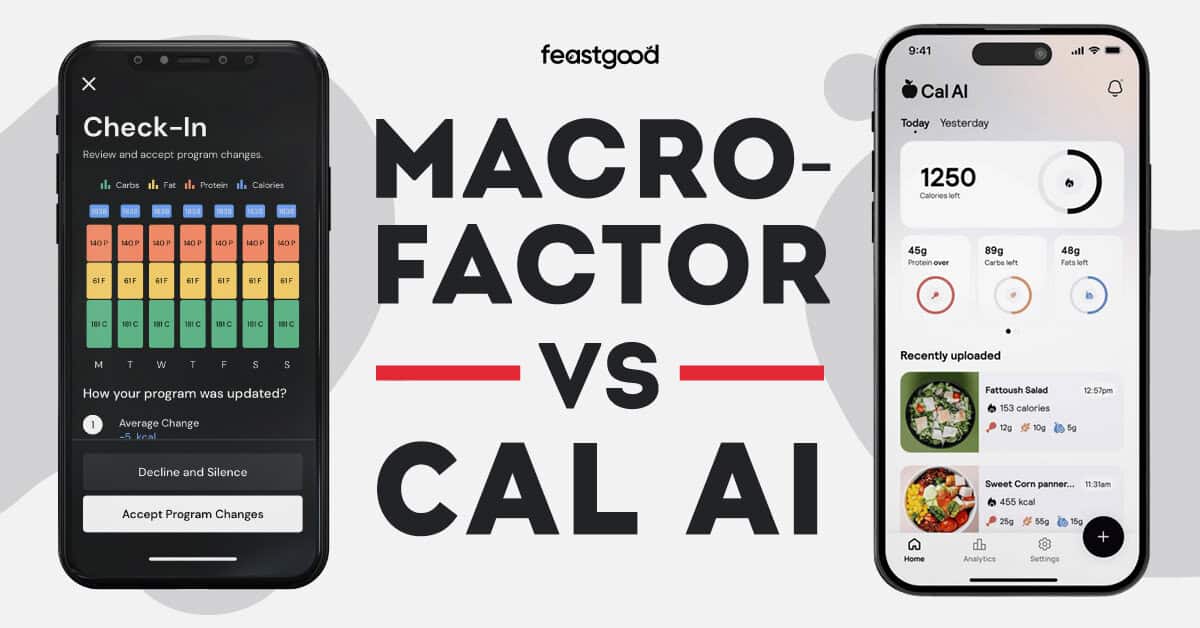 MacroFactor vs Cal AI - FeastGood.com MacroFactor vs Cal AI