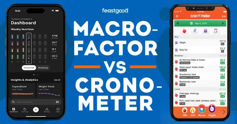 MacroFactor vs Cronometer - FeastGood.com MacroFactor vs Cronometer