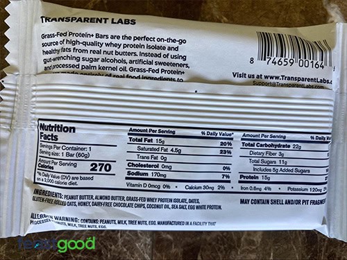 Transparent Labs Protein Bar+