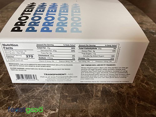 Transparent Labs Protein Bar+