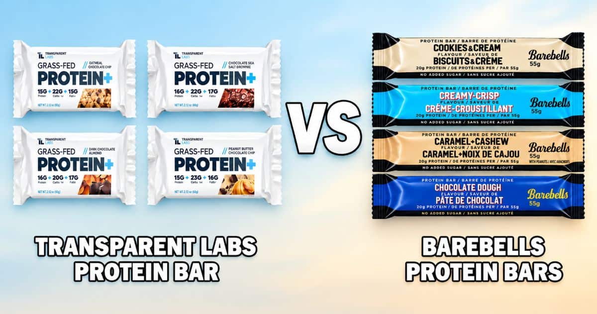 Transparent Labs vs. Barebells Protein Bars