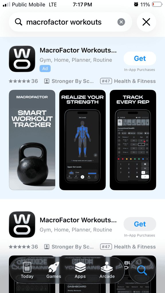 MaroFactor Workouts