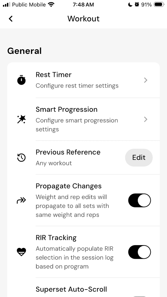 MaroFactor Workouts